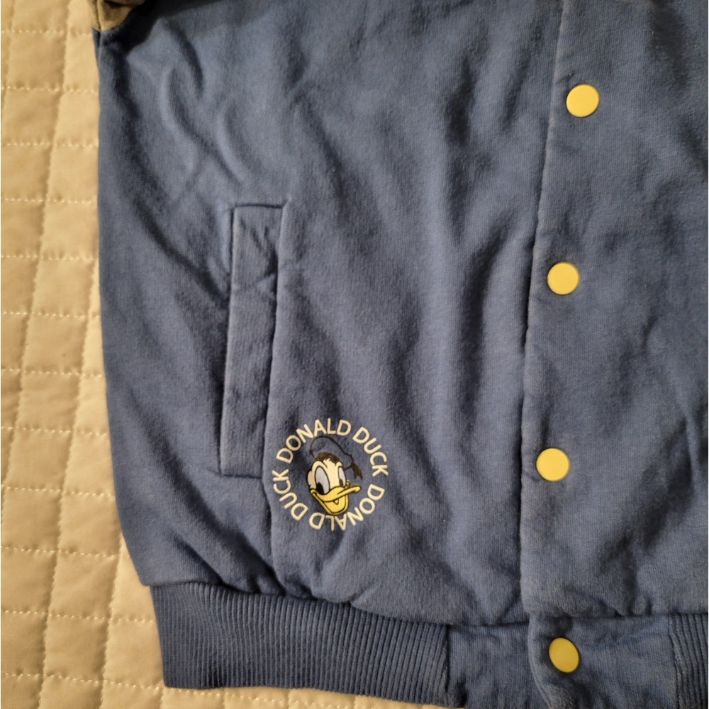 VTG Disney Donald Duck Kids Bomber Jacket Sweater Collectible Anniversary Fandom - Picture 5 of 10